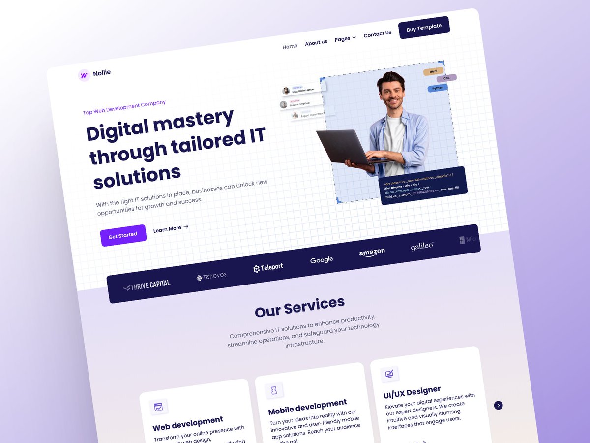 exponetlytech's tweet photo. 🌟 Loving the feedback on our Nollie template — it's really making waves!
Need a slick agency framer template? Check out our Nollie Template.
👉 https://t.co/6vPql99qPm
#DesignSimplified #framer #agency https://t.co/BfxhoEtIJj
