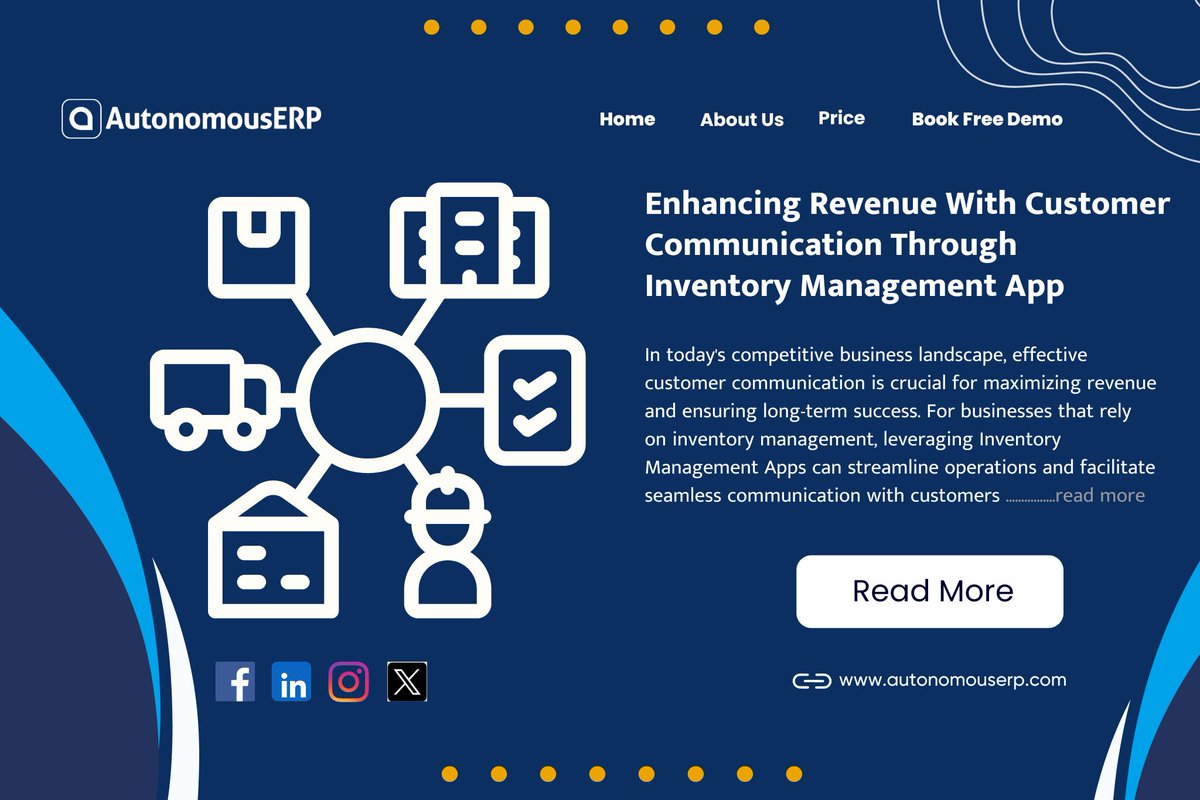 Maximize revenue with Inventory Management Apps: Real-time updates, efficient order fulfillment, personalized communication, proactive inventory management, streamlined customer service.
Read More: bit.ly/3QxhxQl
#InventoryManagement #CustomerCommunication #RevenueGrowth