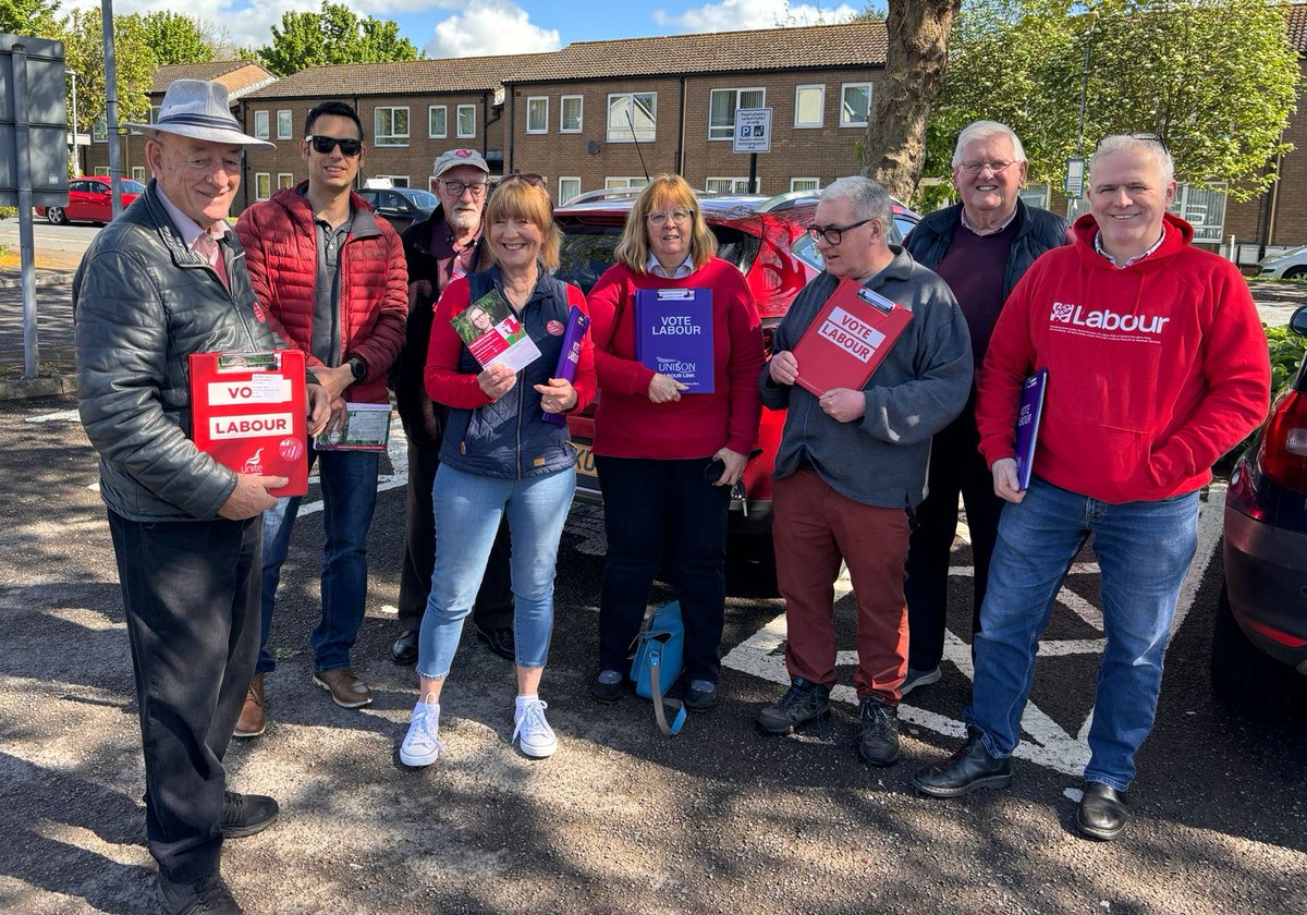 Team St Julians popped over to Monmouth constituency this morning to help canvas for @CatherineFookes It was clear from the responses on the doorstep that residents have had enough of 14 years of tory failure and wanted change. 🗳️🌹