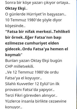 Ulan ne yüzsüz heriflersiniz sizler . Bu Oktay Ekşi CHP milletvekili değil miydi ? Karısı da ÇYDD'yi kurmadı mı ?