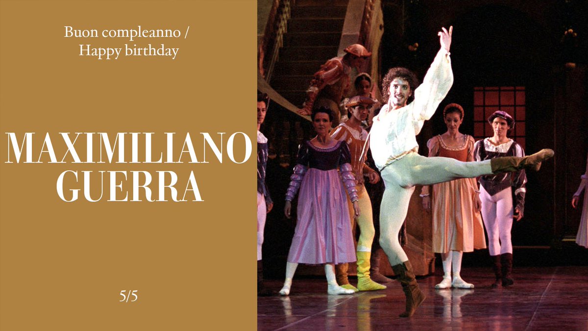 Buon compleanno / Happy birthday Maximiliano Guerra.

#NatiOggi #BornToday