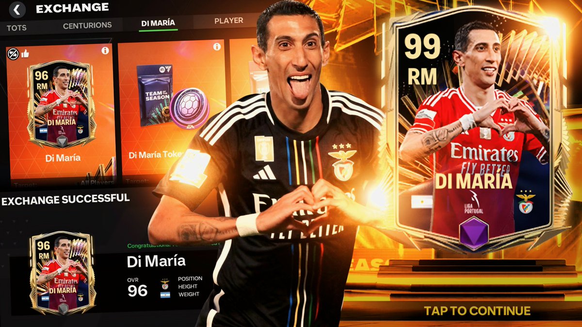 New TOTS EXCHANGE DI MARIA - The Ultimate Finesse Shot Master in H2H #FCMobile New Video is OUT 🎦 youtu.be/r-OCt_YdBmQ?si… @MariusMM06 @tutiofifa Rt appreciated 🔄❤