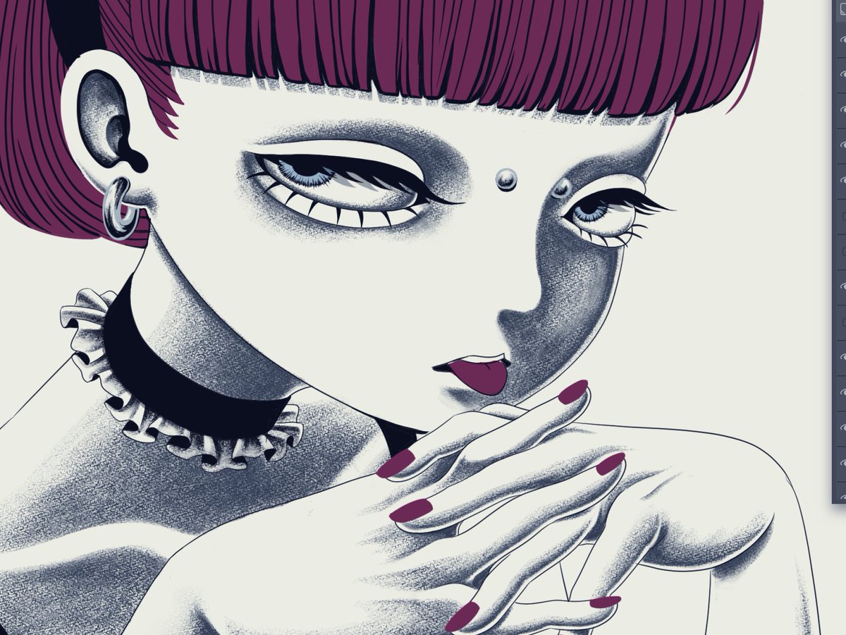 赤いネイル💅

#イラスト好きな人と繋がりたい
#私の絵柄が性癖に刺さる人に届いてほしい