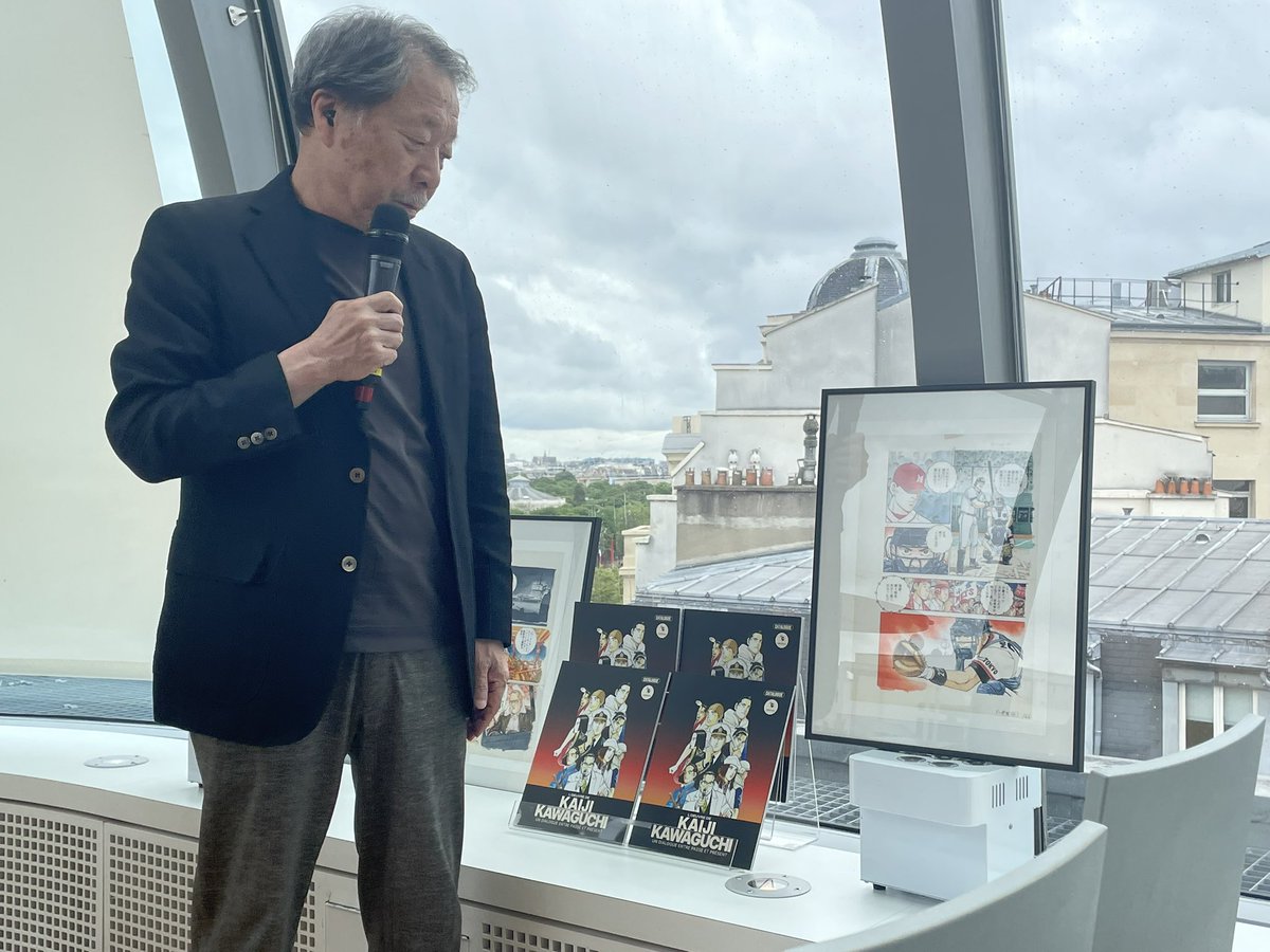 MangacastFR's tweet photo. Mangacast était présent à la rencontre de M. Kaiji Kawaguchi (Seizon Life chez @PaniniManga, Zipang) qui est suivie par une conférence à la @MCJP_officiel Ce projet est mené par le @museeMEMA, en complément de l'exposition à Colmar et Guebwiller qui se tient jusqu'au 30 juin 2024 https://t.co/TTIAWew8bF