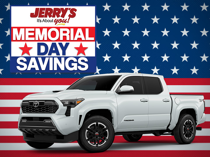 🇺🇸Memorial Day Savings at Jerry's Toyota
Drive off in a new Toyota this summer with HUGE savings at Jerry's Toyota!

Details at bit.ly/3NmIofi or visit us today! #Toyota #MemorialDaySale