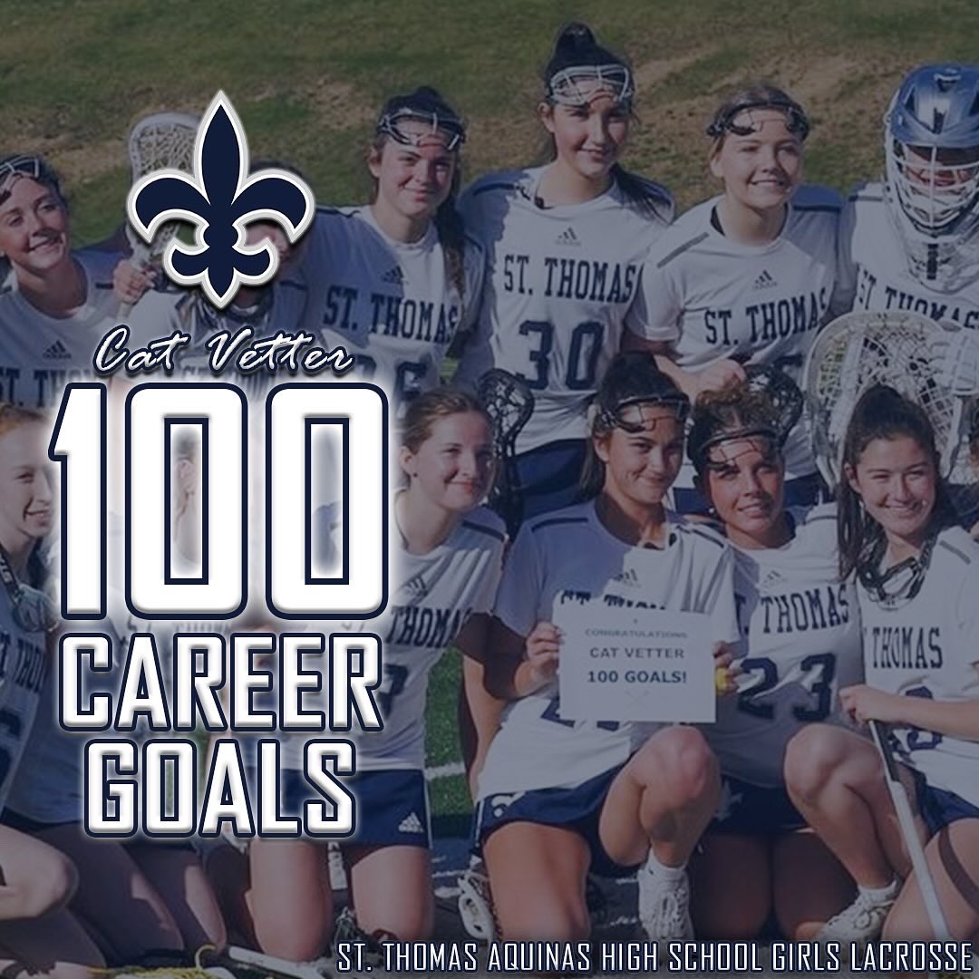 Congratulations to senior Cat Vetter on scoring her 100th career goal last night in a win over Trinity! 🎉🥍

#stalux #seethedifference #luxintenebris