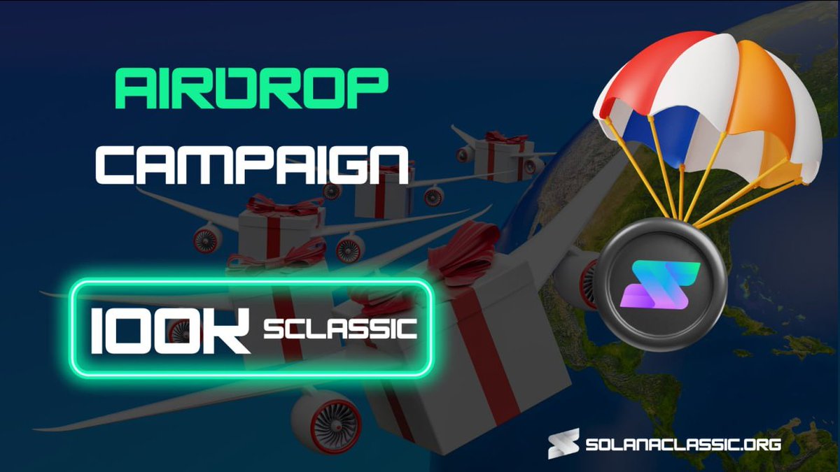 🚨Huge airdrop campaign to celebrate the launch of our utility releases in May🚨 💰We are giving away 20x5000 $SCLASSIC! ⬇️To have a chance to win follow the tasks below: 1. Like and Retweet this post. 2. Post your wallet in the comments 3. Follow our X page: @Sol__classic 4.…