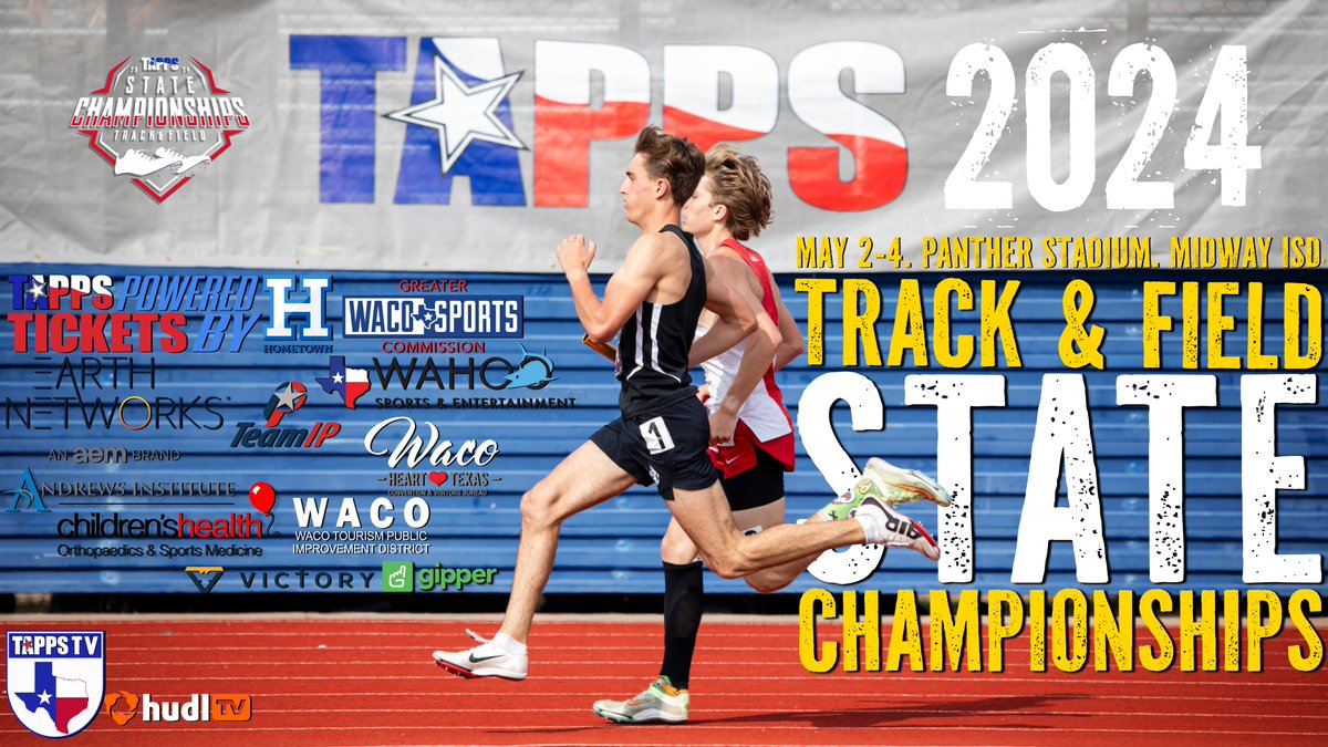 TappsTrack's tweet photo. IT'S RACE DAY! #TAPPStrack 2024! Here’s what you need to know:
👟Heat Sheets https://t.co/jhpPjaADa5
⏰Schedule https://t.co/vqsFuFcbSJ
🥇Results https://t.co/cVsKi2aDFP
📺Broadcast https://t.co/NNt8aifOuj
🎟Tickets https://t.co/xV4i8mF8Me https://t.co/B2EerObuBh
