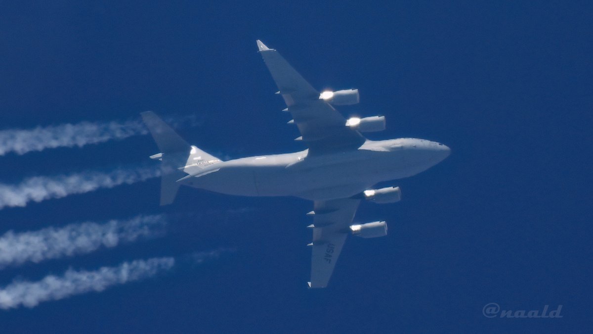 Looks as if it's become more than a friendly missile exercise...
🇺🇸 Travis AFB C-17A Globemaster 06-6154
RCH326 from AMC gateway Rota 🇪🇸 to Ronne 🇩🇰 #Bornholm #Russia #NLspot