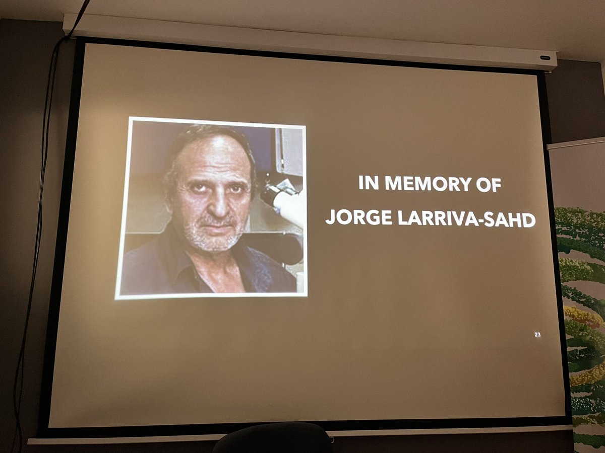 Un recuerdo emocioado para Jorge Larriva-Sahd, recientemente fallecido, en las #JornadasOlfativas