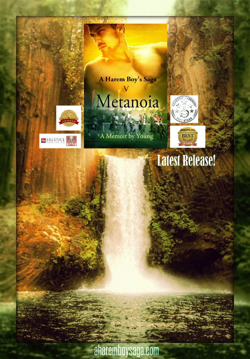 'Life is like a waterfall, it is always moving forward.'
METANOIA (latest release) amazon.com/dp/B07JM3WBCF
is the final volume to an autobiography of a young man's enlightening coming-of-age secret education in a male harem known only to a few.
#AuthorUpRoar #Memoir