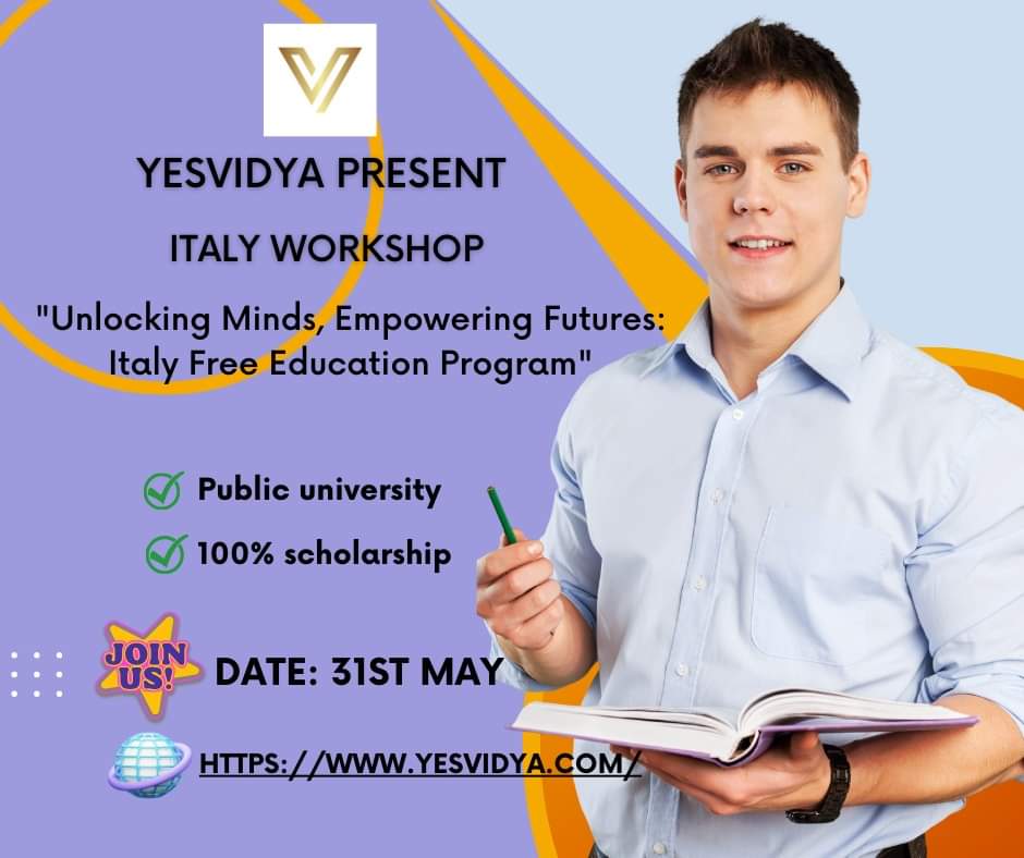 Join our Online Italy Free Education Workshop

Date:31st May
 
Venue: Online

#yesvidya #onlineworkshop #workshop #italy #italyfreeducation #education #students