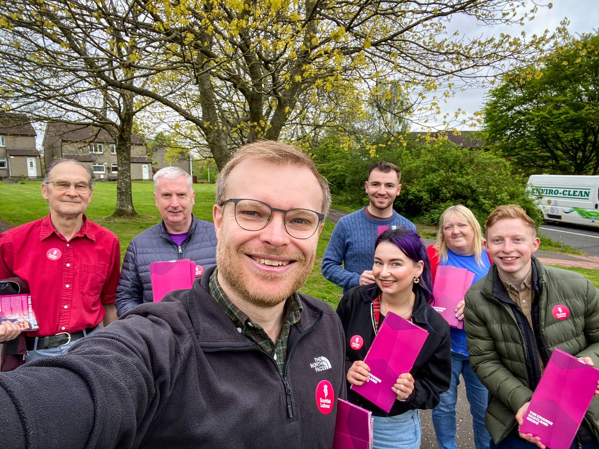 Great morning in Cambuslang today chatting to voters! Thanks to the ever brilliant campaign team. Very clear the past week has cemented distrust of the SNP’s ability to deliver and in the GE this year people want change from both SNP and Tory chaos.