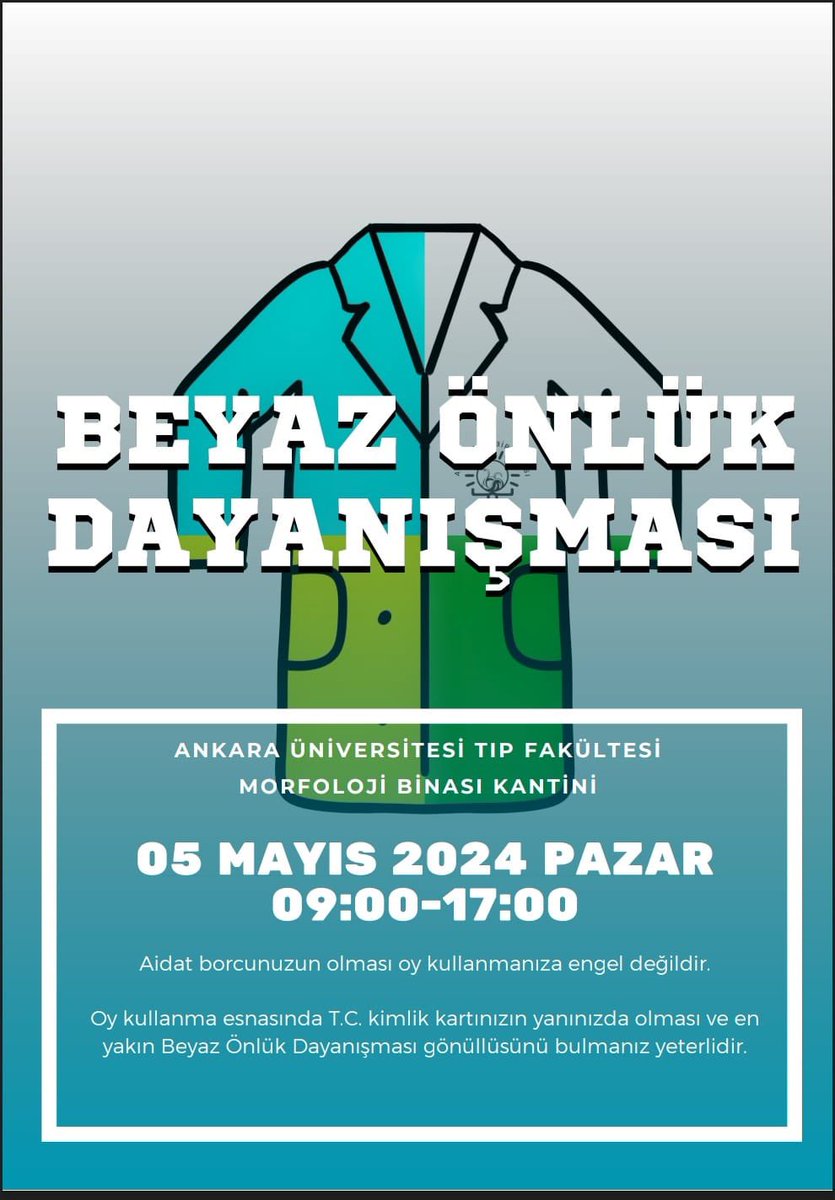 Ankara Tabip Odası Seçimlerinde 'Beyaz Önlük Dayanışması' listesiyle seçime giren Türk milliyetçisi, vatansever hekimlerimize başarılar diliyorum. Parolamız tektir ve değişmez; 'Ya İstiklâl Ya Ölüm' diyen Milli Mücadele kahramanımız Tıbbıyeli Hikmet Boran'ın cesaret ve…