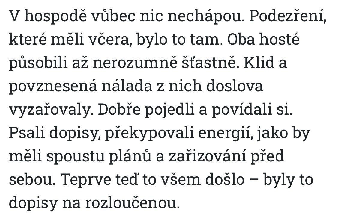 “Mezitím na břehu jezera Wannsee třesknou dva výstřely. Prvním Kleist zasáhne Henrietino srdce, poté si vsune hlaveň pistole do úst.”