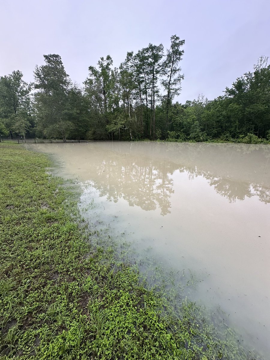 Nothing quite like 2 days of major rain to make the river rise and bring out the country kid in ya! Y’all go check on ya mom’n’em now! #MayRain24 #KMSCougarPride - how we doing?