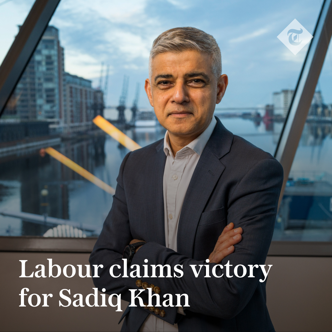 🚨 BREAKING: Sadiq Khan will win a historic third term as Mayor of London, Labour sources are claiming as results continue to favour their party. Follow the latest here 👇 telegraph.co.uk/politics/2024/…