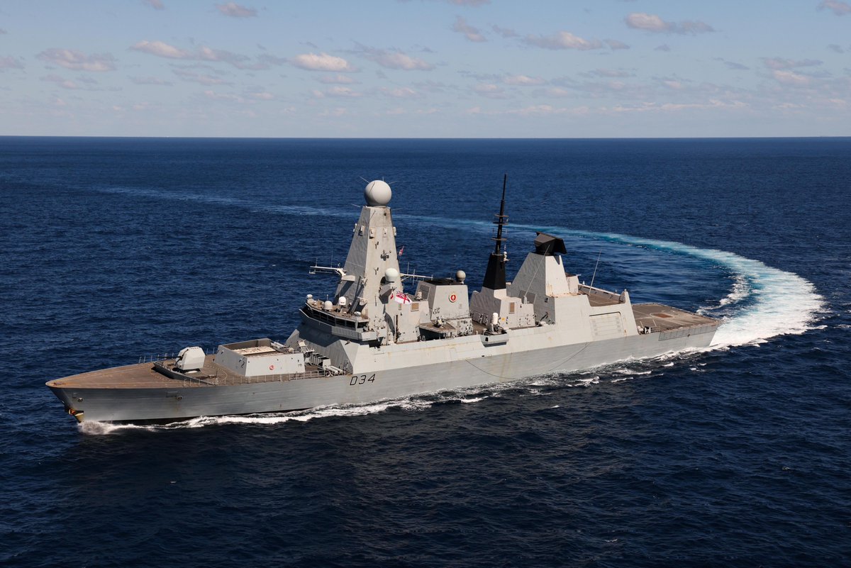 .@HMSDiamond has made history in the Red Sea 🇬🇧 Most targets shot down in a day ever by a Royal Navy ship. 🇬🇧 First to shoot down a missile since 1991. 🇬🇧 First to fire in anger for over 30 years. Proving the @RoyalNavy’s strength & formidability against threats to the UK.