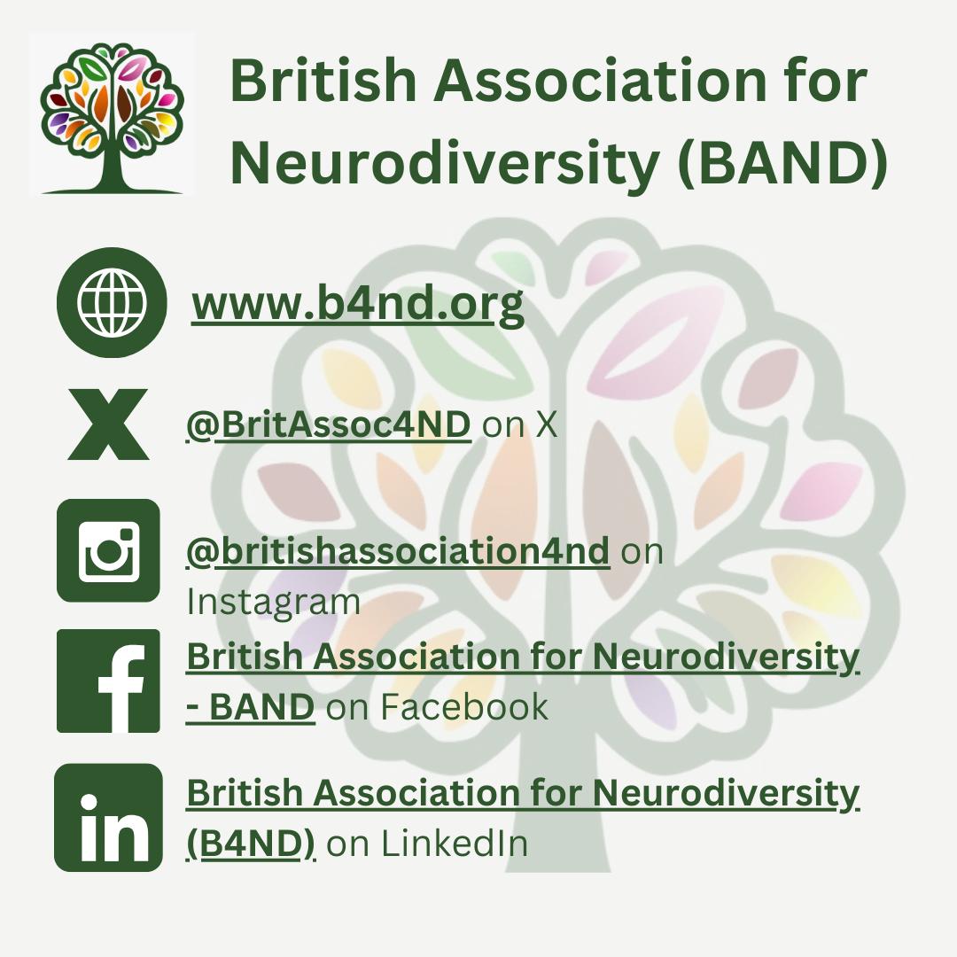 British Association for Neurodiversity - BAND tweet media