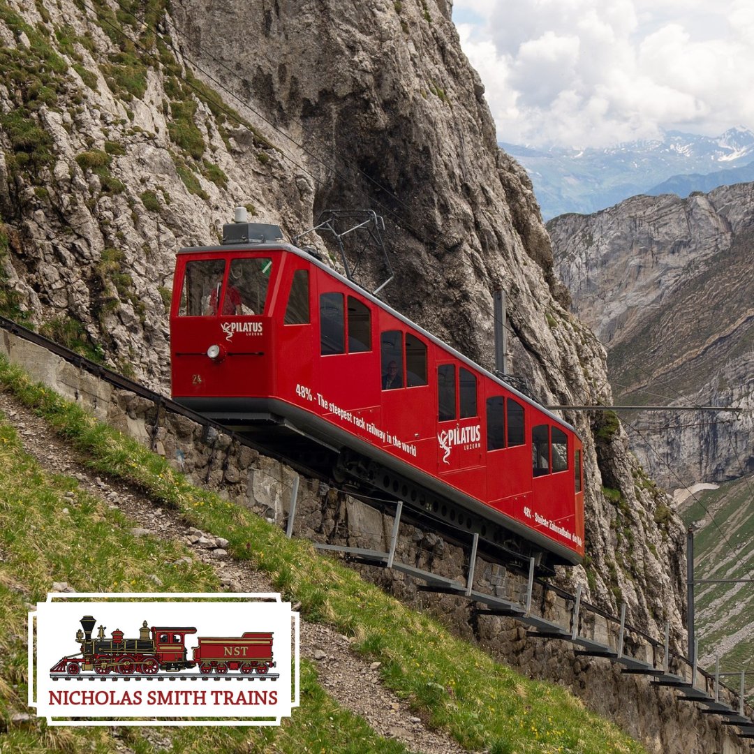 Where do you think this rack railway is? A rack railway is a steep grade railway with a toothed rack rail! #trainsaroundtheworld #nicholassmithtrains