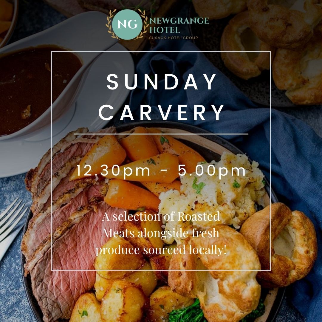 Join us this Sunday & Bank Holiday Monday for our delicious carvery lunch🍛

📞046-907-4100