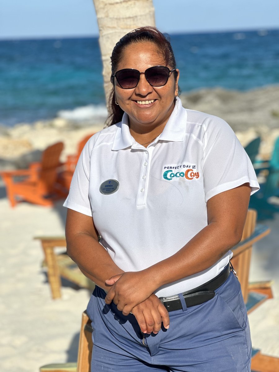 Meet Brenda, Assistant Beverage Manager at @RoyalCaribbean's Perfect Day at CocoCay! 🍹 From Enchantment of the Seas to Harmony of The Seas, Brenda's bartending skills soared. Now at Perfect Day CocoCay, she's mixing magic as Assistant Bar Manager. Cheers to Brenda! 🥂 #IAMRCG