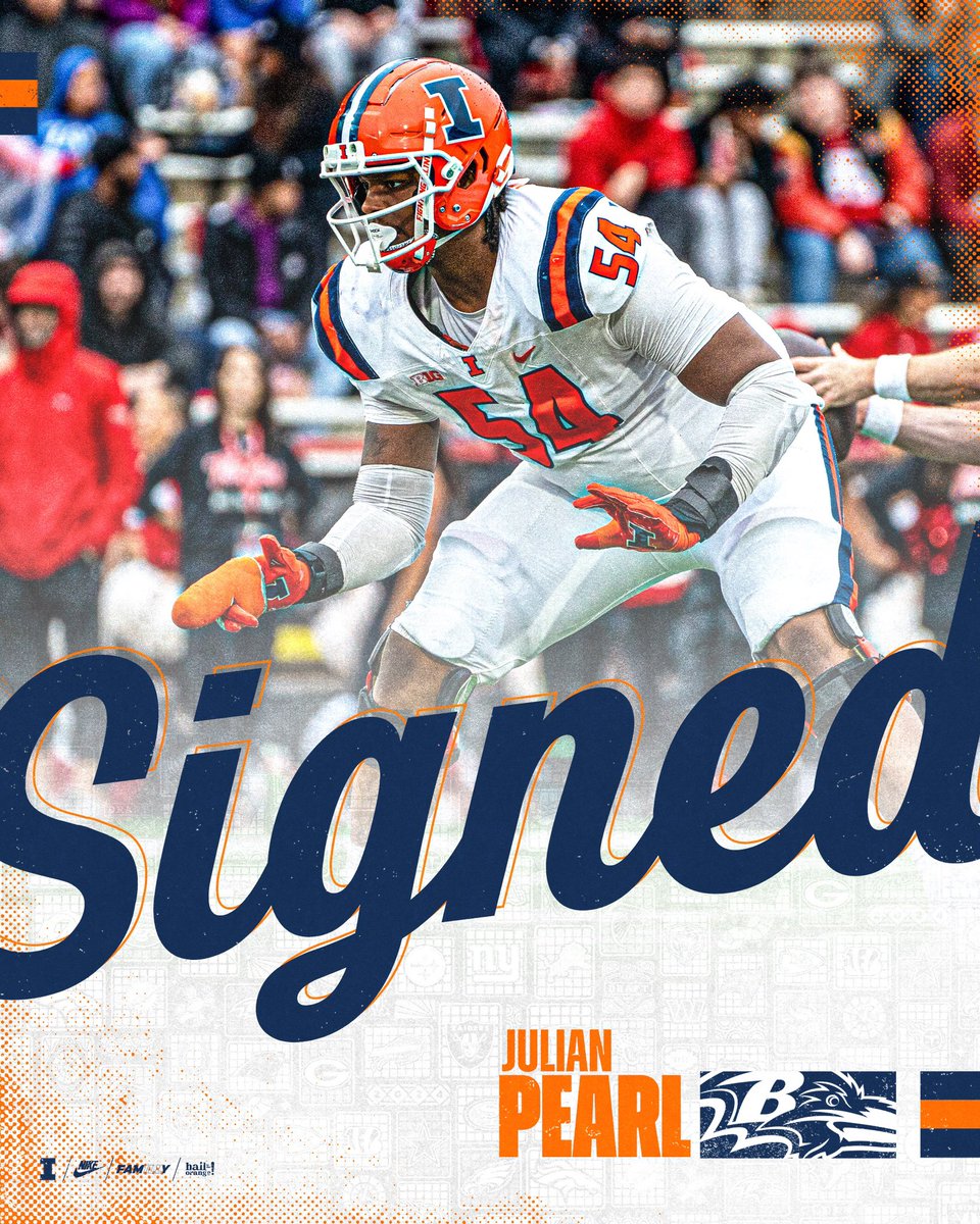 Signed: @Jpearl_54 → @Ravens #Illini // #HTTO // #famILLy