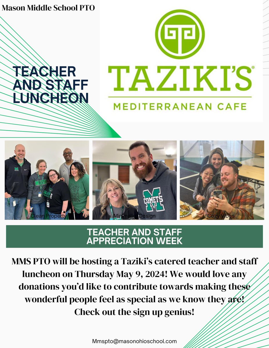 Desserts are needed for the teacher and staff luncheon on Thursday May 9!💚

m.signupgenius.com/#!/showSignUp/…