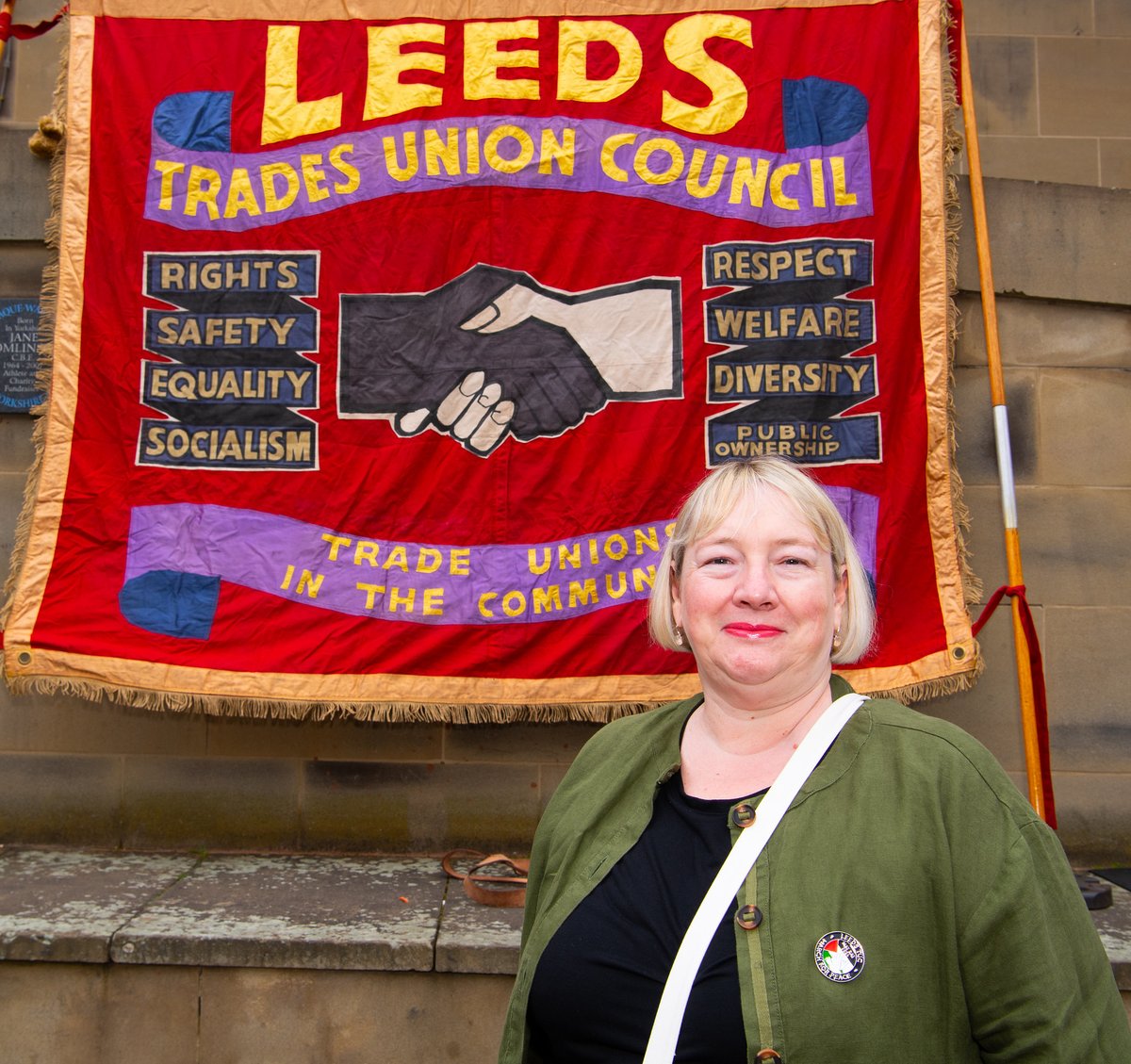 The May Day March For Peace in #Leeds was very well-attended today. @RichardBurgon @JaneAitchison @TUCLeeds @UoLUnison #MarchForPeace