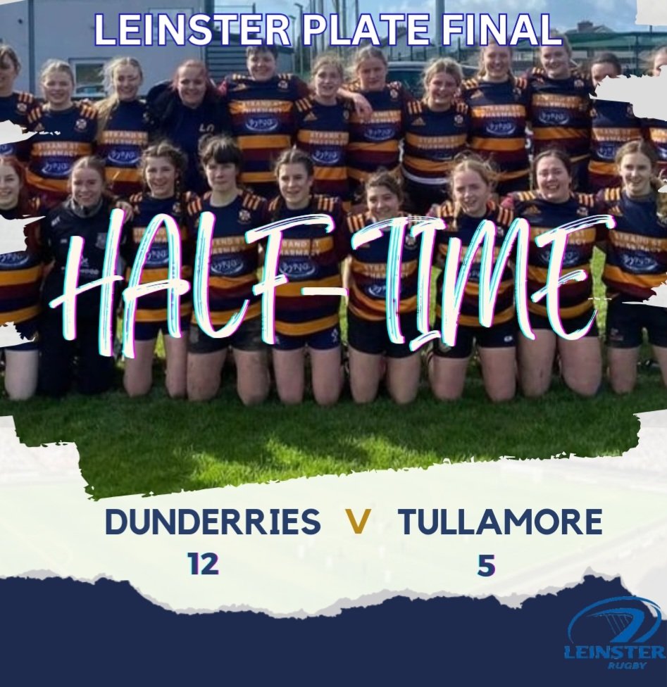 HT @LeinsterBranch @NELBIRFU @LeinsterWomen #Dunderries #skerriesrfc #goatnation