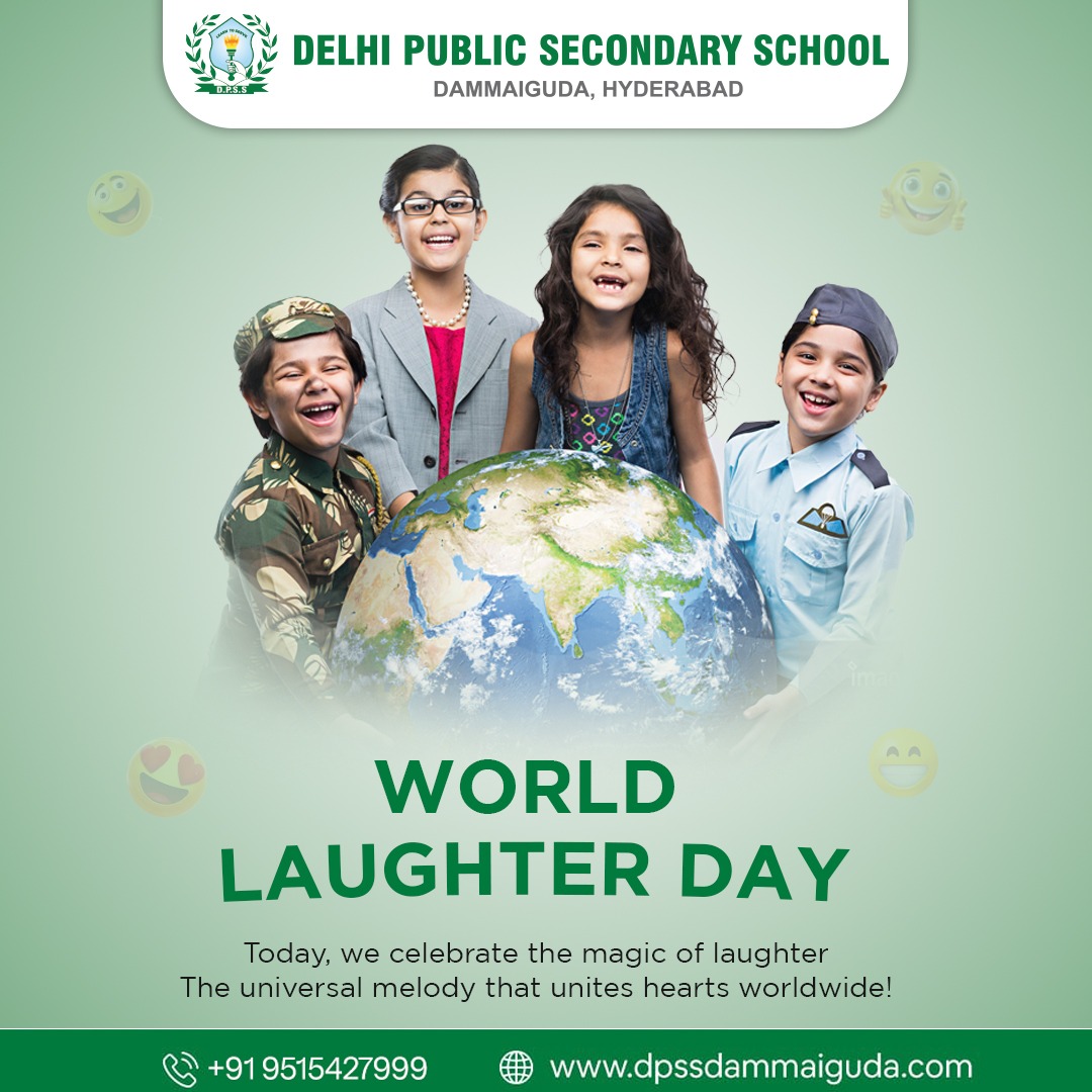 Smiles are contagious! Celebrating World Laughter Day with laughter and cheer.

.
.

#WorldLaughterDay #SpreadJoy #LaughTogether #KeepLaughing #schools #dpsdammaiguda #Dammaiguda #DPSSchools #Hyderabad
