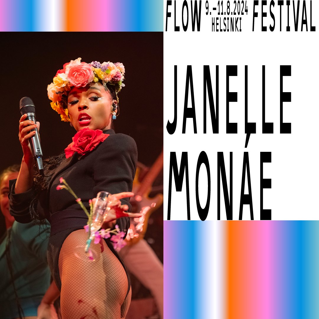 American singer, songwriter, rapper and actress @JanelleMonae plays @flowfestival in Helsinki this summer!