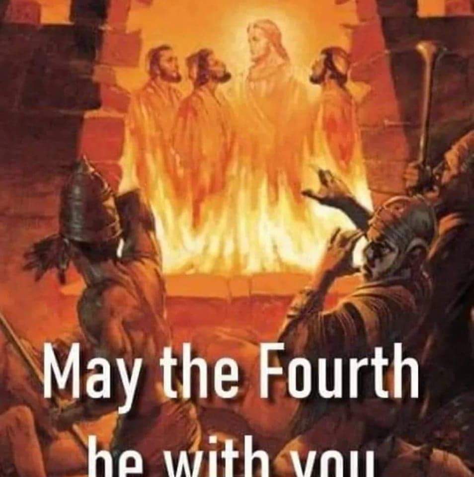When you go through the fires of challenge and difficulty may the 4th person in the fire with you be Jesus Christ. #Daniel3v25
#Jesussaves #maythe4thbewithyou