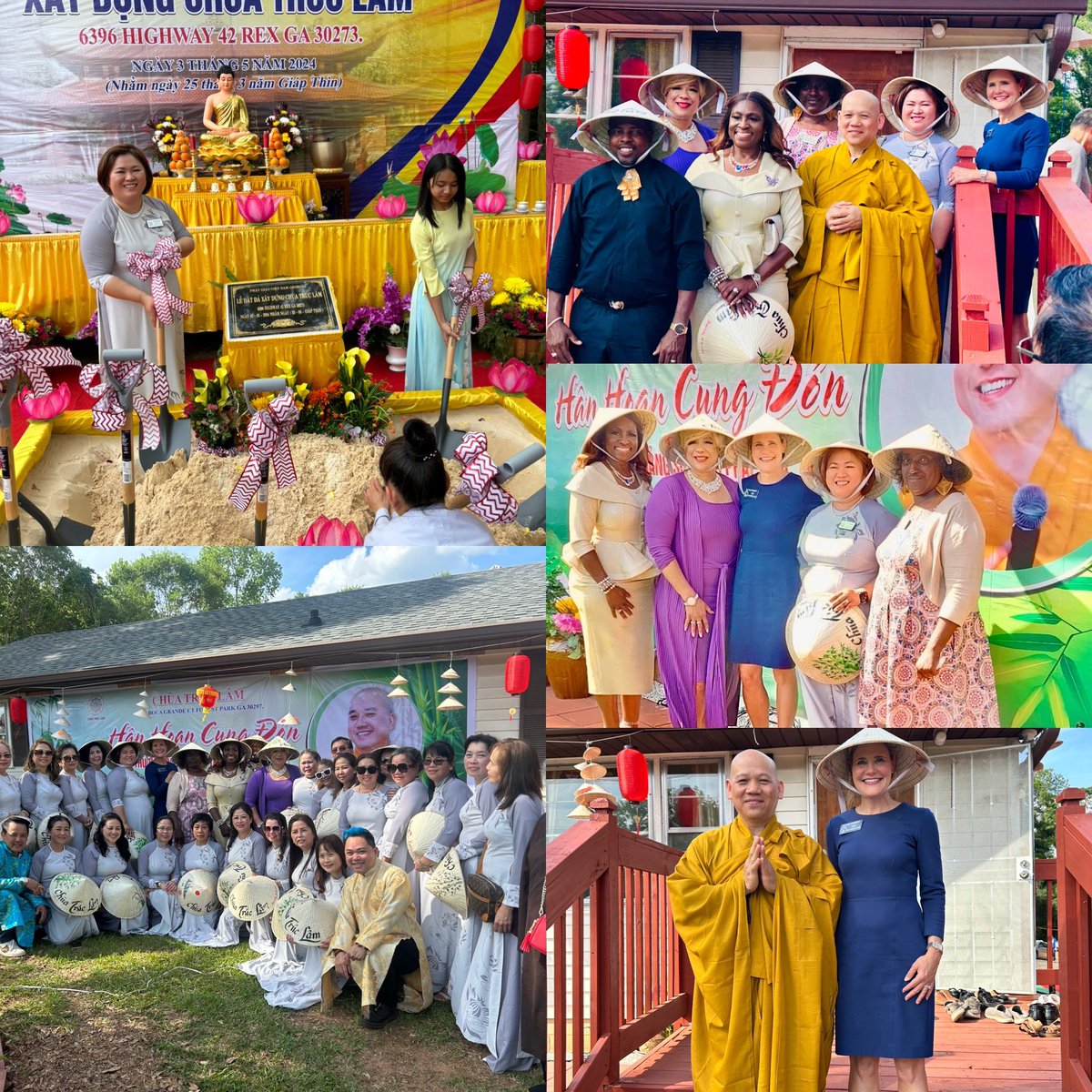 I was honored to attend the ground breaking of the new Truc Lam temple in Rex, Georgia, and celebratory dinner as a guest of Morrow Councilwoman Hue Nguyen! Congratulations on this momentous occasion! #gapol