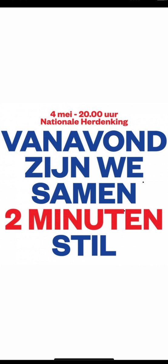 Vanavond telt maar 1 ding: respect! #Dodenherdenking #4mei