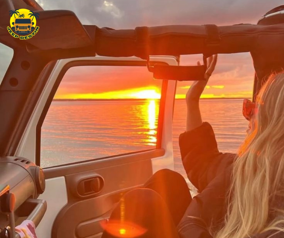 Catch the breathtaking sunset views with our Jeep rentals. Don't miss this unforgettable experience! 🌆🚙

Book now 👉 jeepdestin.com

#jeepdestin #jeeprentals #carrentals #jeeplife #destin #crabisland #jeeprentalsindestin #fortwaltonbeach #springbreak