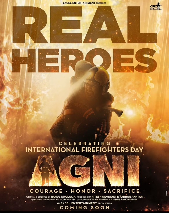 Excel Entertainment unveils the first poster of their upcoming film, 'Agni', on International Firefighters Day! Check it out! @excelmovies #Agni urbanasian.com/featured/2024/…