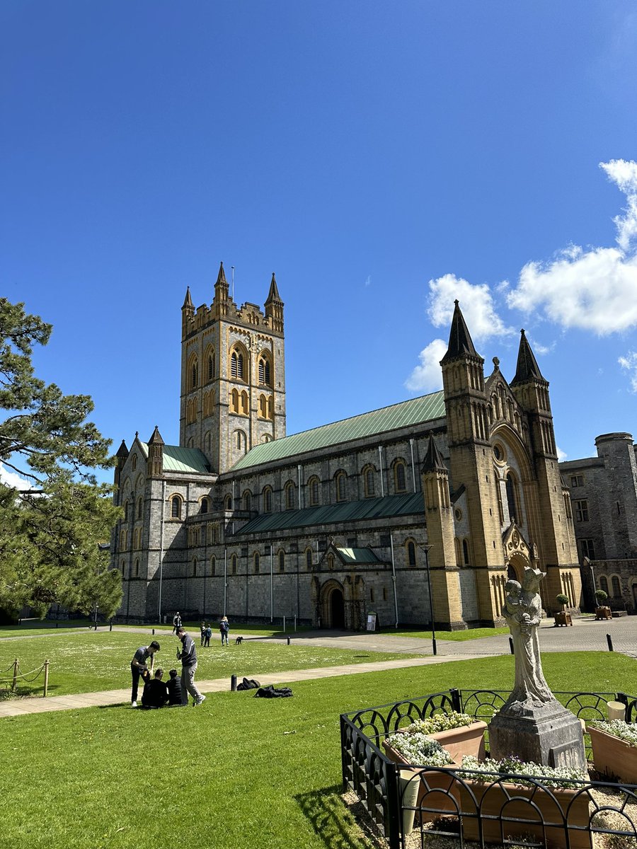 Buckfast abbey in the sunshine