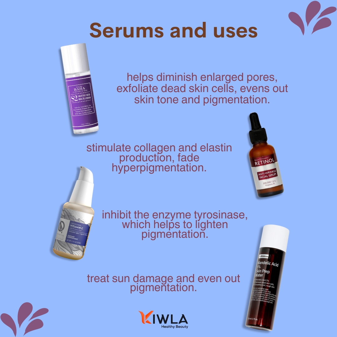 Serums & Uses About salicylica acid , retinol , vitamin c , Hyaluronic Acid serums . . . #serums #salicylicacid #retinol #Hyaluronic #vitaminc #makeup #mua #Beauty #cosmetics #healthandwellness #supplements #thekiwla #welovekiwla #healthybeauty @thekiwla kiwla.com/search.php?sea…