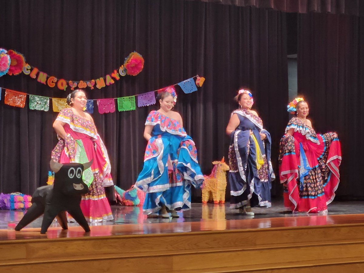 Learning about different regional folklorico dances was fun! Thanks to DanzArtfolklorico group, we learned some techniques. Happy Cinco de Mayo! Social studies enrichment can be fun too. #pisd #pisdREADS
