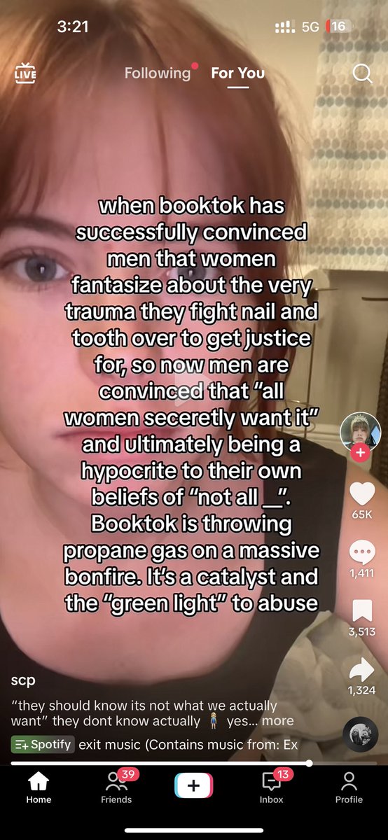 blaming booktok, which didn’t even exist 5 years ago for the ‘women secretly want it’ mentality that rapists always had is genuinely deranged behavior😭