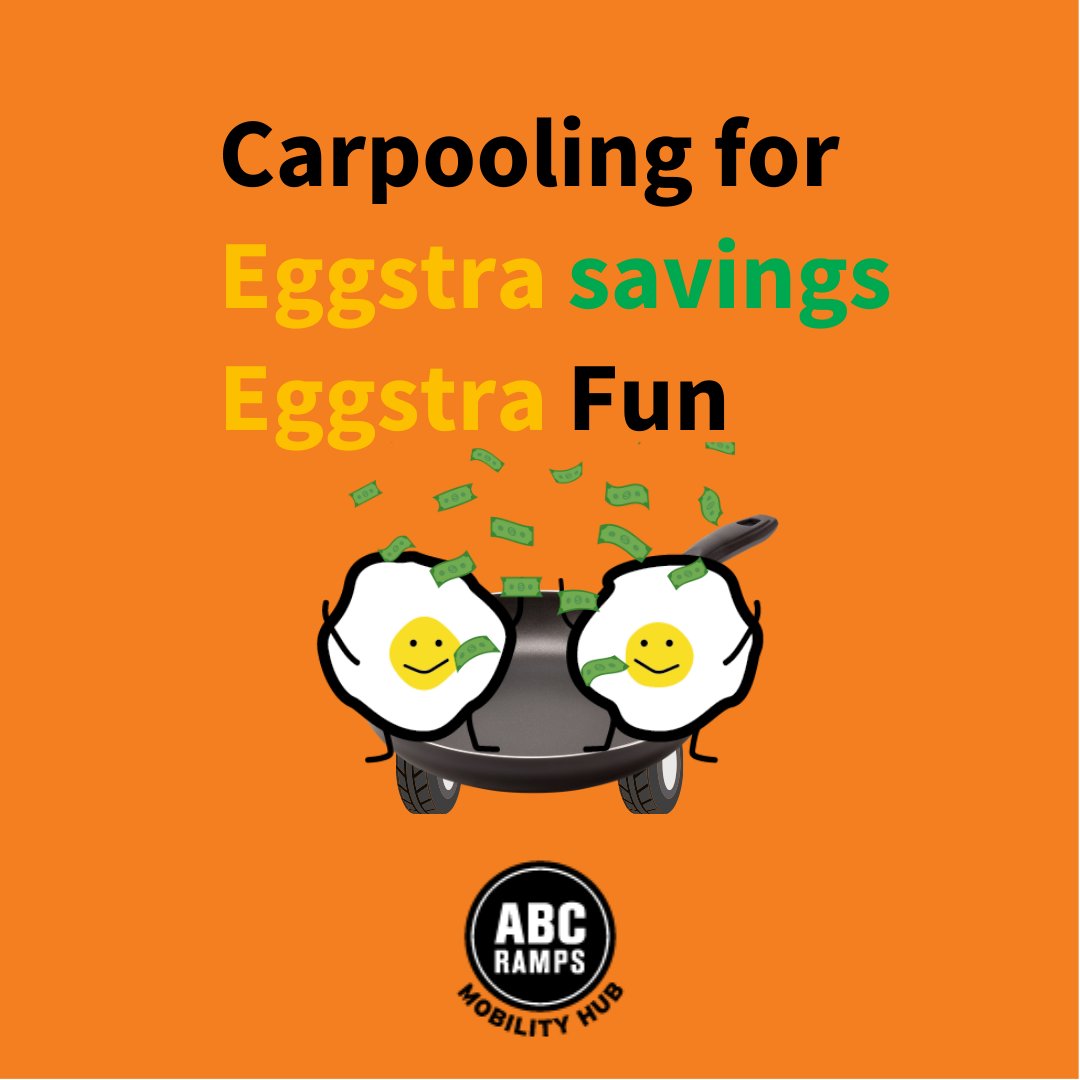 AbcRamps's tweet photo. Ready for eggstra savings? Start carpooling today!

Carpooling comes with many perks for savings and convenience!

Visit: https://t.co/qWdwlwYdl7 to learn more!

#MN #MPLS #Minneosota #targetcenter #parking #parkingspots #parkinglot #egg #car #fun https://t.co/jrmAurC0hN