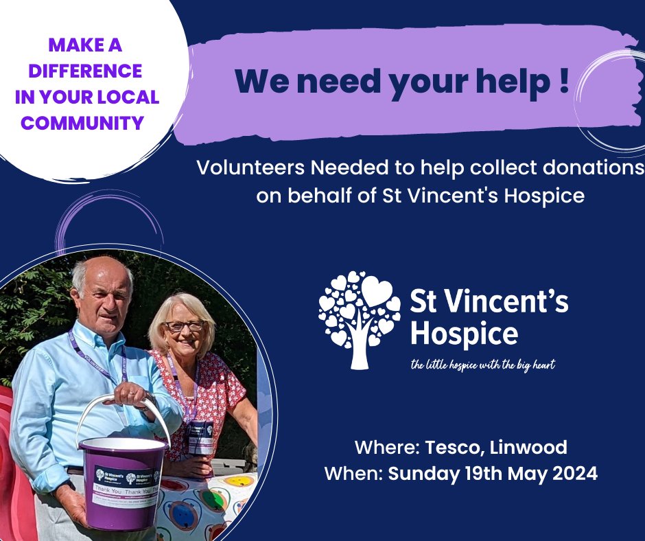🪣Can you spare just a couple of hours to support your little hospice?🪣 Sunday 19th May at Tesco, Linwood. Please fill in our online form below and we will be in touch💙 forms.office.com/e/MTA3wnSNHq #BucketCollection #XTesco #Community #Fundraising #Volunteer