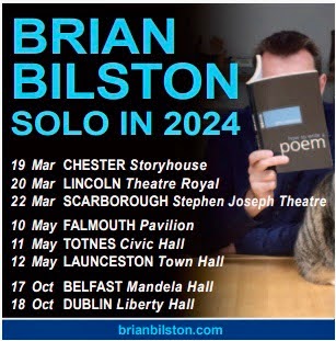 Catch a cult poetry phenomenon in the flesh @brian_bilston is at #Falmouth, #Totnes, and #Launceston 🎟️brianbilston.com/events/