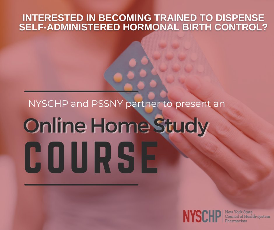 Are you interested in becoming trained to dispense self-administered hormonal birth control in New York? Review the training developed in partnership with Birth Control Pharmacists and PSSNY meeting the NY training requirements here: bit.ly/3WaN127