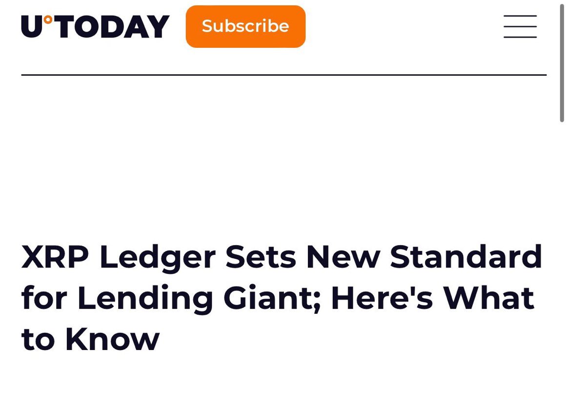Ripple has officially announced the launch of a massive lending protocol on XRPL! This will result in a significant influx of funds into #XRPL and a substantial burning of XRP. The future looks promising for the top XRPL DeFi token, CTF token! If it reaches a $10 billion market…