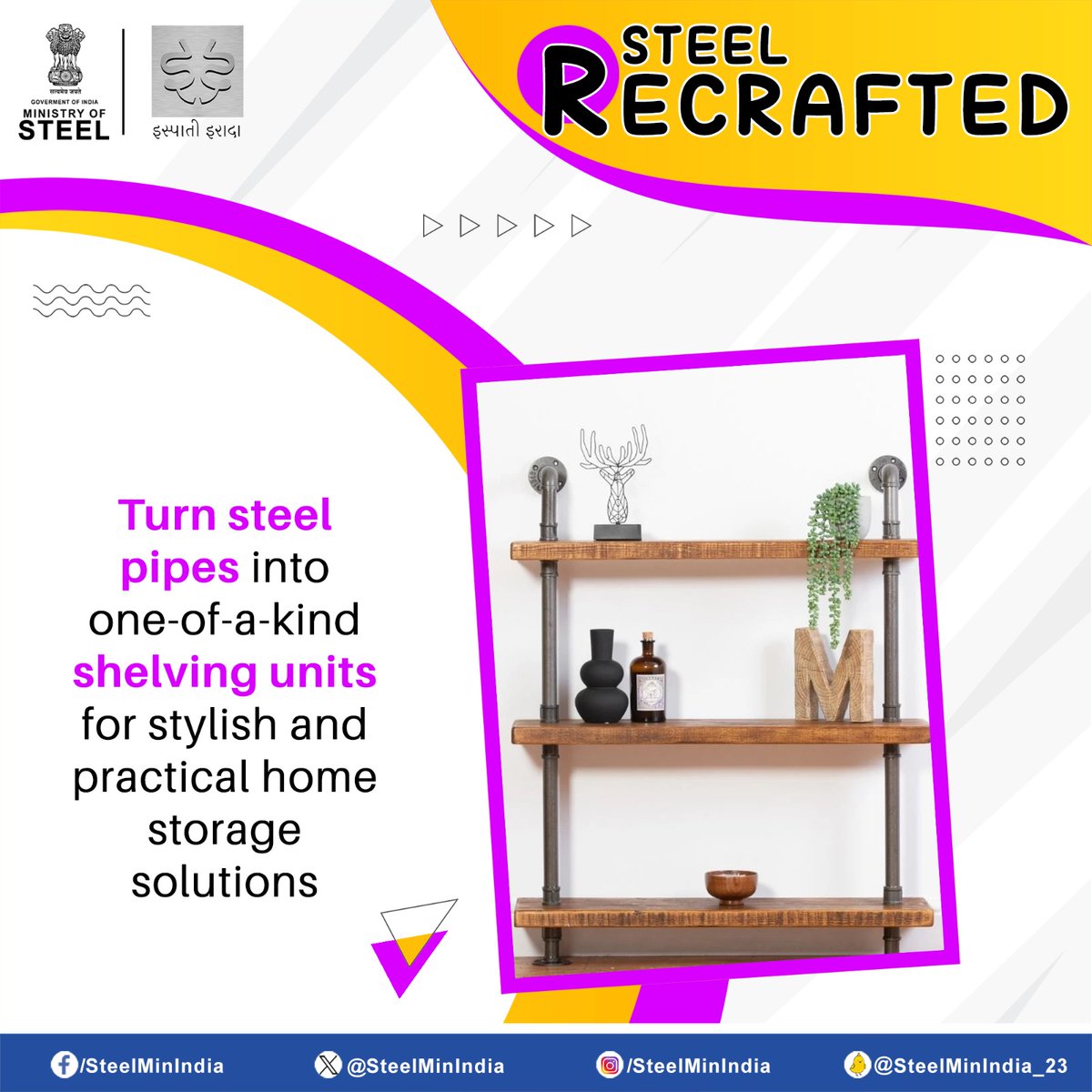 Transforming steel into sustainable treasures!♻️ Learn how to repurpose steel and join the movement towards a greener, more eco-friendly future. Let's innovate, create, and save our planet.🌱 #SteelRecrafted #GreenFuture #SustainableSteel #IspatiGyan #IspatiIrada
