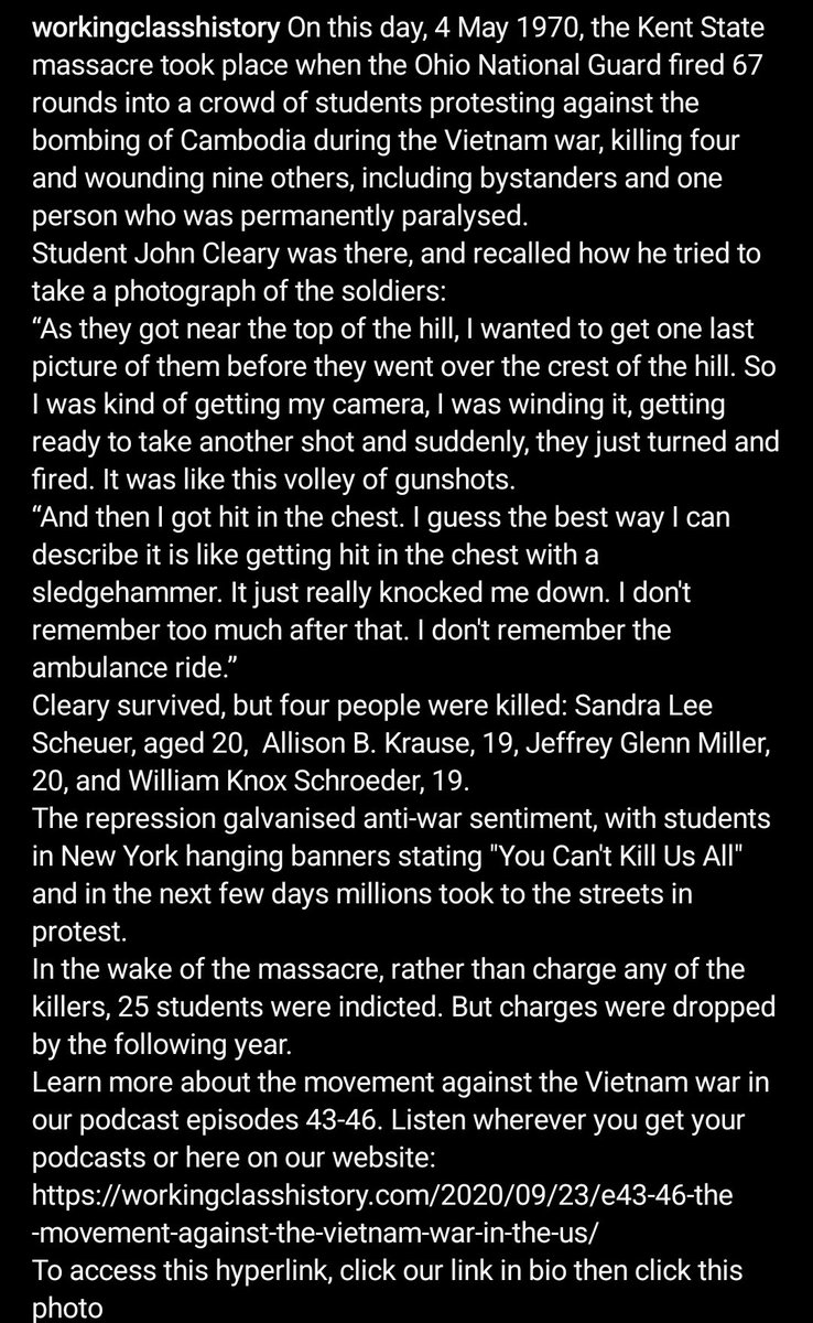 Also today 54 years ago, the Kent State massacre