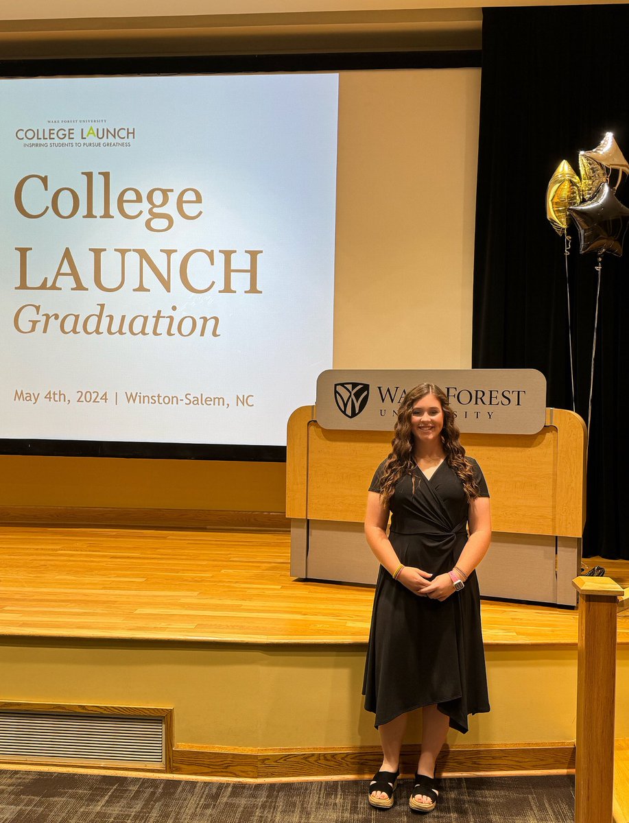 I did it!!! 🎓Wake Forest College Launch Program GRADUATION!!