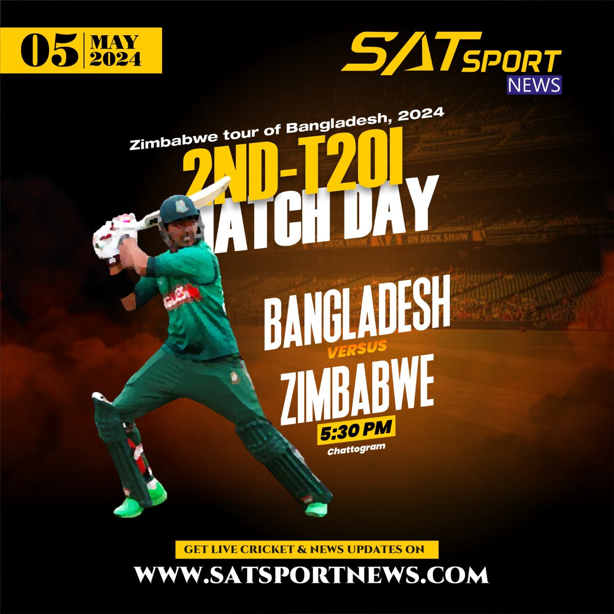 🌟!! WELCOME TO #SATSPORTNEWS✅️ !!🌟 

👑 'ASIA'S #BEST #LIVE #SPORTS #NEWS #WEBSITE 

💥🏆 Zimbabwe tour of Bangladesh, 2024 🏆💥

🏏 ZIMBABWE vs BANGLADESH 💥 2nd Match AT 5.30 PM 🏏 

 🎉 ALL Zimbabwe tour of Bangladesh, 2024  🎉  MATCHES AVAILABLE ON SATSPORTNEWS  🎉